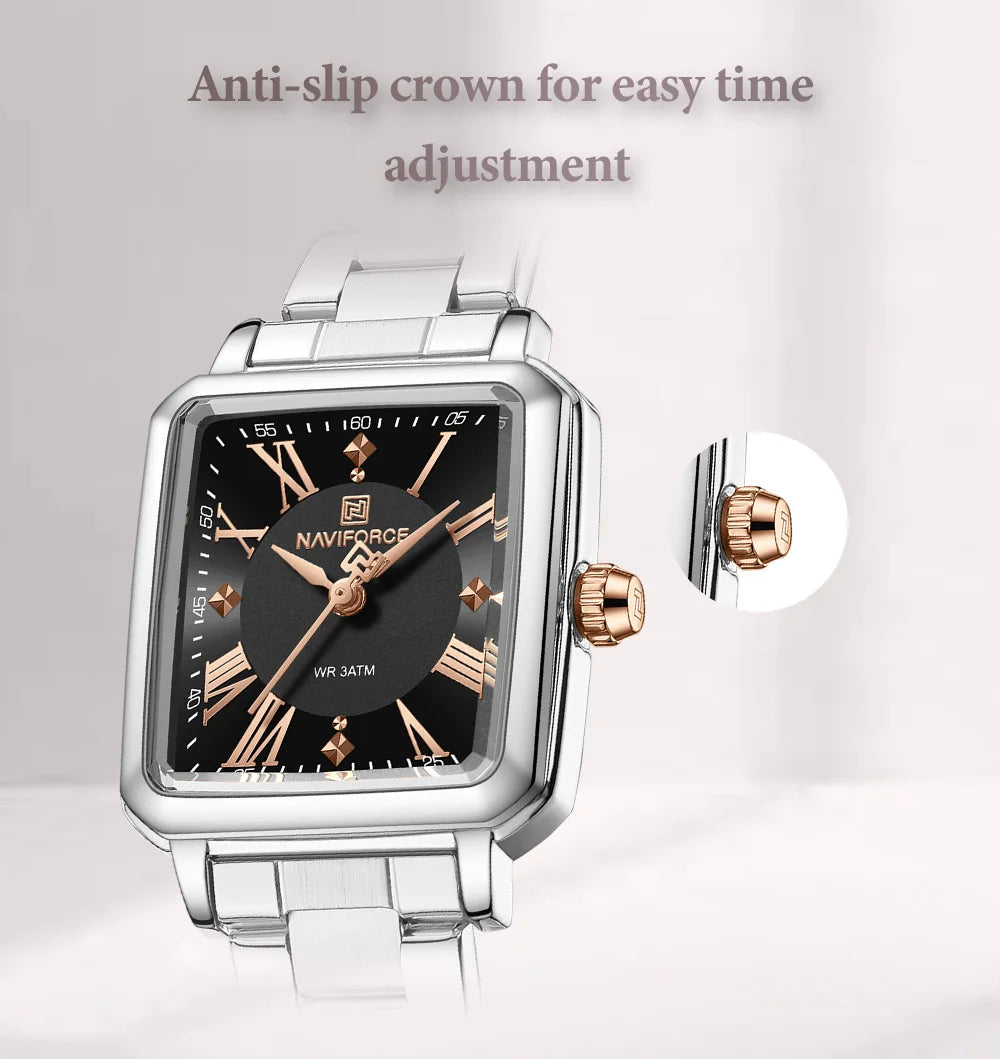 New Style NAVIFORCE Luxury 2025 Watches For Women 3ATM Waterproof Quartz Stainless Steel Fashion Ladies Watch Relogio Feminino