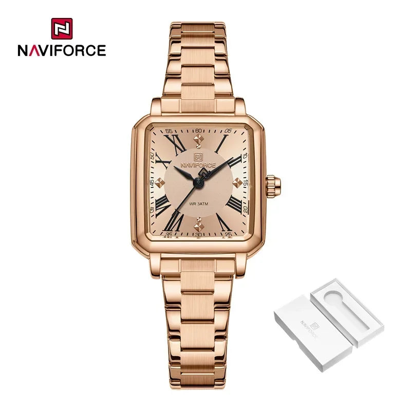 New Style NAVIFORCE Luxury 2025 Watches For Women 3ATM Waterproof Quartz Stainless Steel Fashion Ladies Watch Relogio Feminino