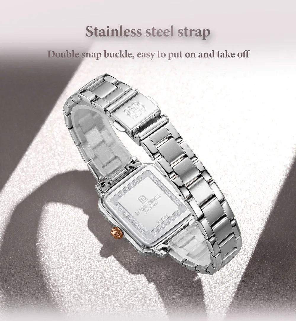 New Style NAVIFORCE Luxury 2025 Watches For Women 3ATM Waterproof Quartz Stainless Steel Fashion Ladies Watch Relogio Feminino