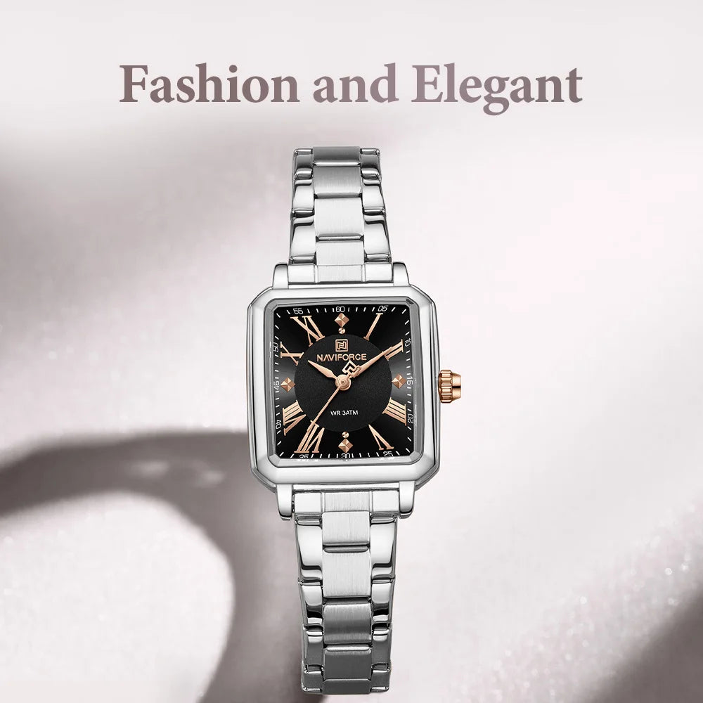 New Style NAVIFORCE Luxury 2025 Watches For Women 3ATM Waterproof Quartz Stainless Steel Fashion Ladies Watch Relogio Feminino