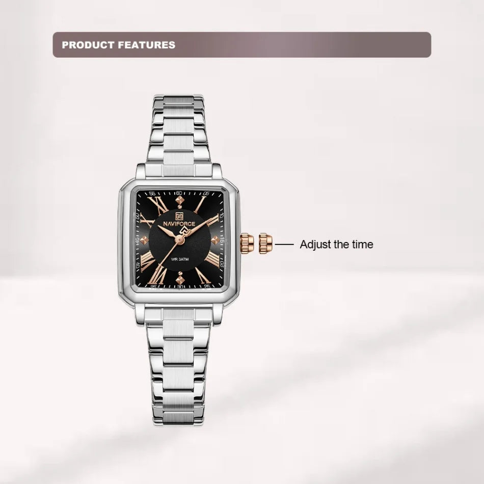 New Style NAVIFORCE Luxury 2025 Watches For Women 3ATM Waterproof Quartz Stainless Steel Fashion Ladies Watch Relogio Feminino