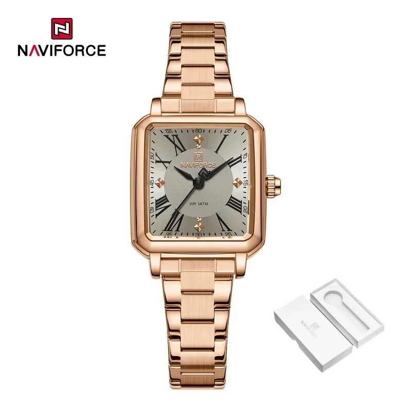 New Style NAVIFORCE Luxury 2025 Watches For Women 3ATM Waterproof Quartz Stainless Steel Fashion Ladies Watch Relogio Feminino