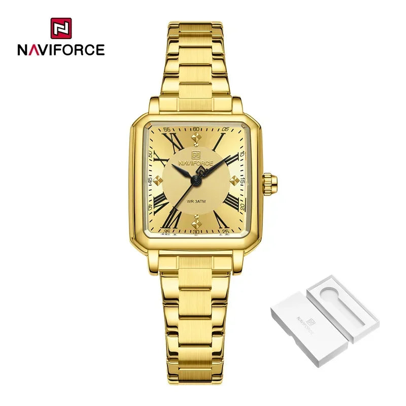 New Style NAVIFORCE Luxury 2025 Watches For Women 3ATM Waterproof Quartz Stainless Steel Fashion Ladies Watch Relogio Feminino
