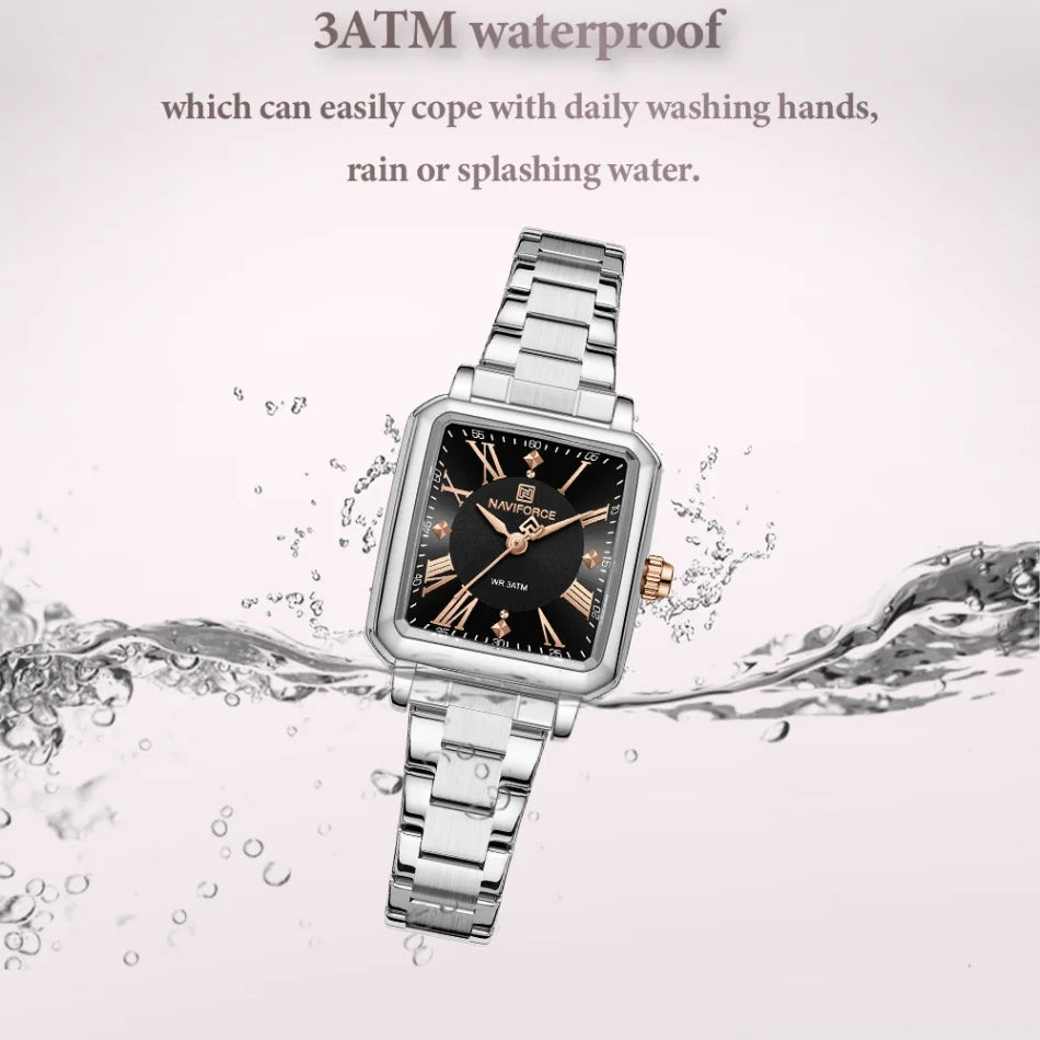 New Style NAVIFORCE Luxury 2025 Watches For Women 3ATM Waterproof Quartz Stainless Steel Fashion Ladies Watch Relogio Feminino