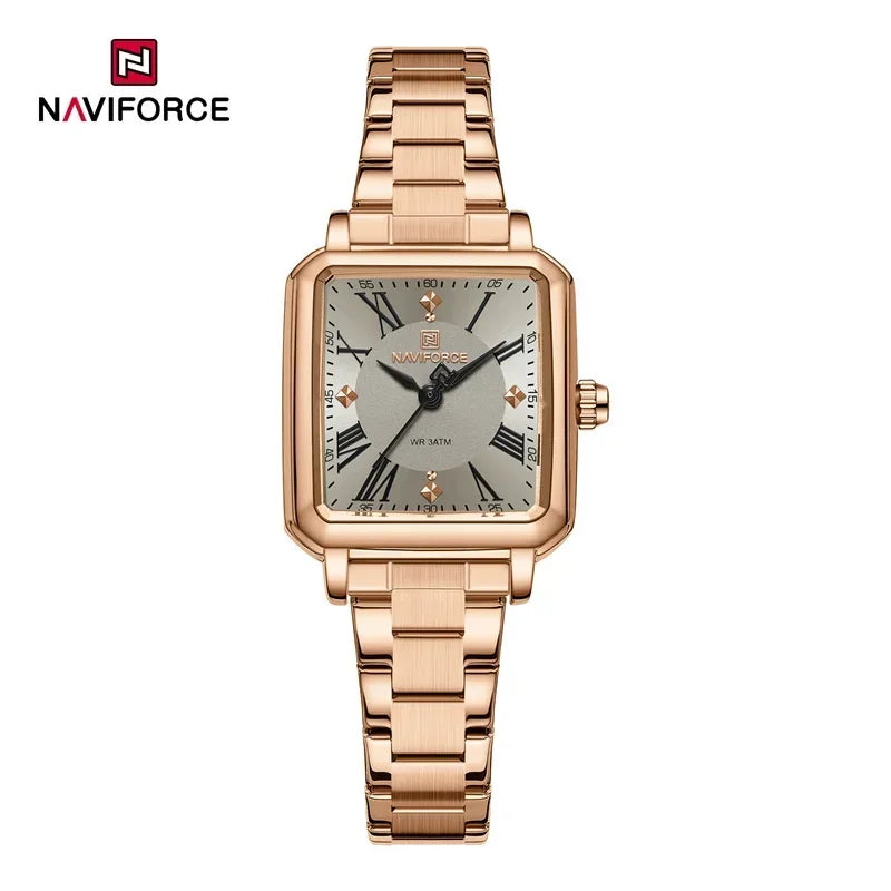 New Style NAVIFORCE Luxury 2025 Watches For Women 3ATM Waterproof Quartz Stainless Steel Fashion Ladies Watch Relogio Feminino