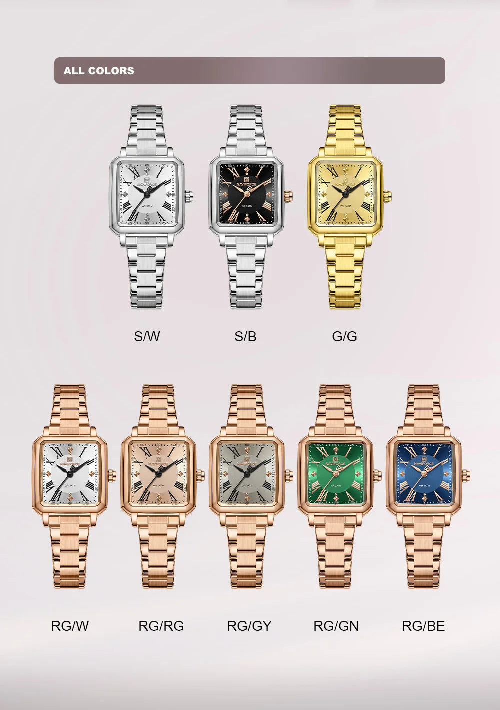 New Style NAVIFORCE Luxury 2025 Watches For Women 3ATM Waterproof Quartz Stainless Steel Fashion Ladies Watch Relogio Feminino