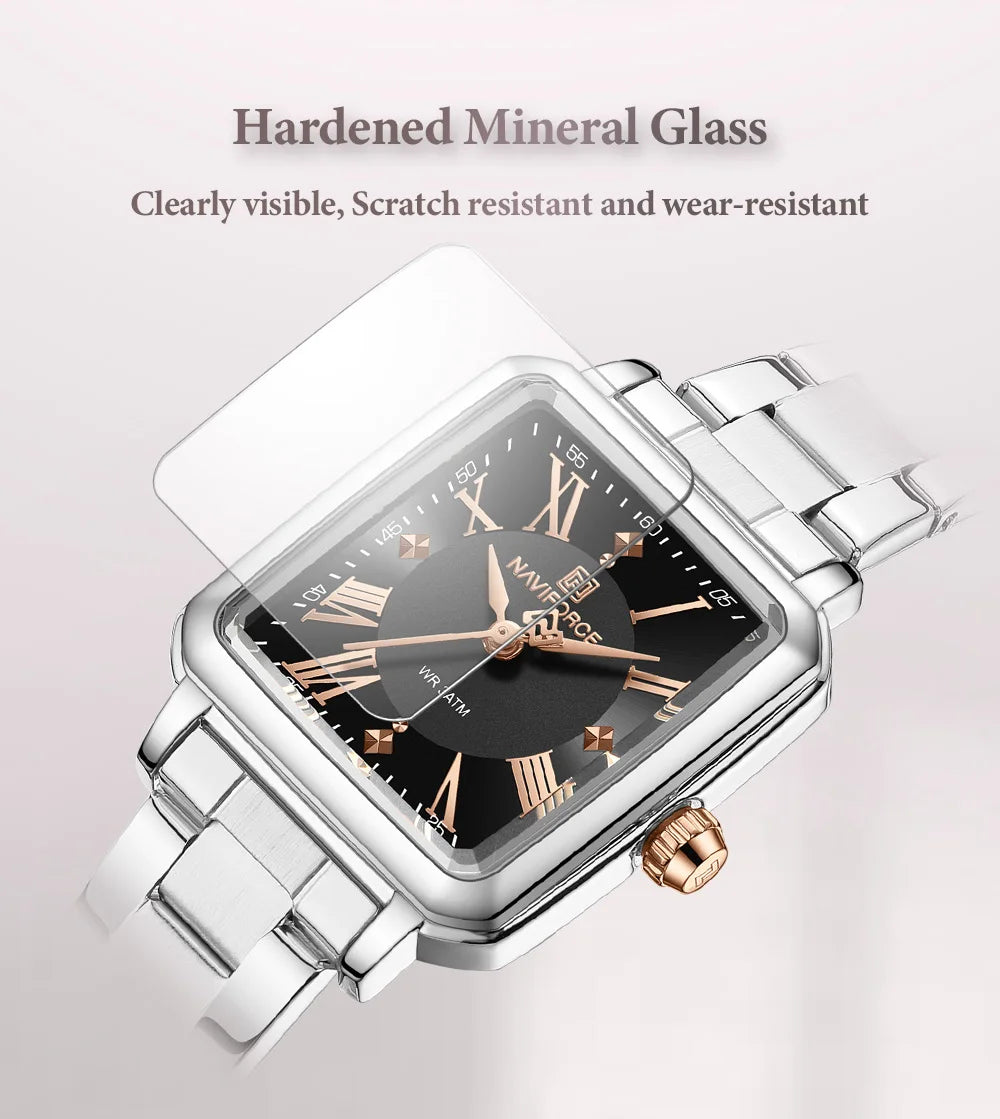 New Style NAVIFORCE Luxury 2025 Watches For Women 3ATM Waterproof Quartz Stainless Steel Fashion Ladies Watch Relogio Feminino