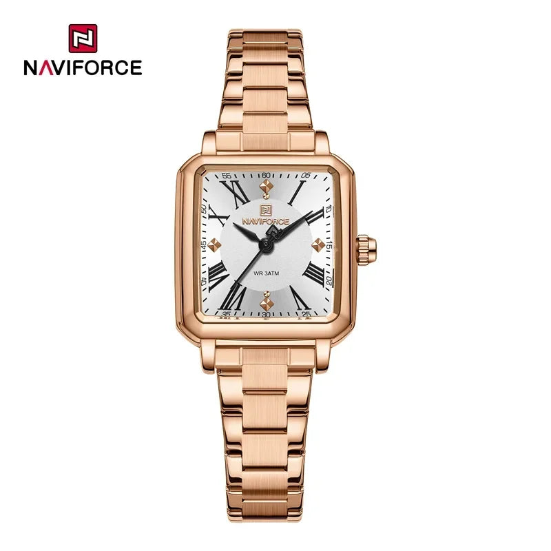 New Style NAVIFORCE Luxury 2025 Watches For Women 3ATM Waterproof Quartz Stainless Steel Fashion Ladies Watch Relogio Feminino