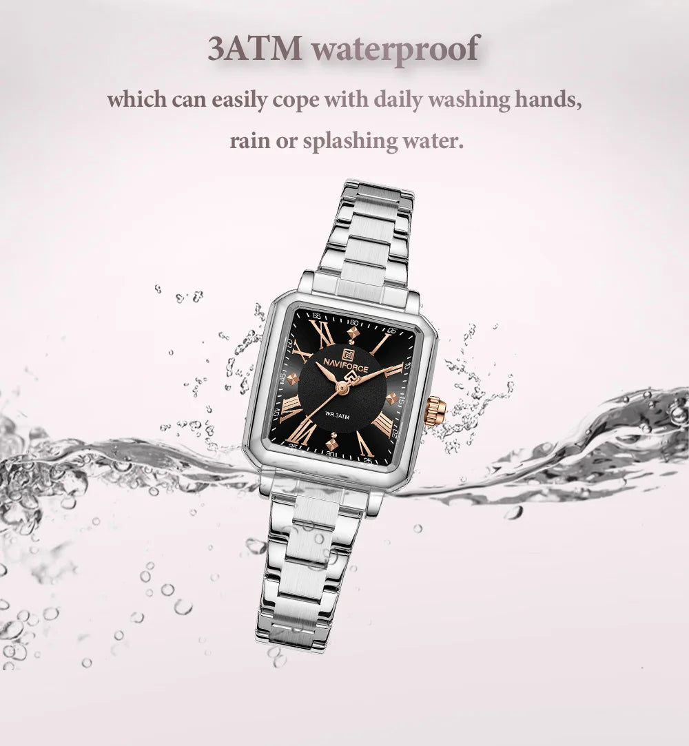 New Style NAVIFORCE Luxury 2025 Watches For Women 3ATM Waterproof Quartz Stainless Steel Fashion Ladies Watch Relogio Feminino
