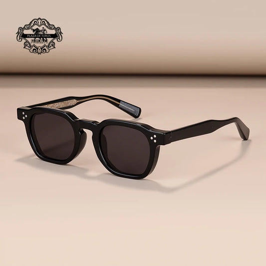 Classics Rivets Style Retro Sun Glasses for Women TR90 Frame Polygon Polarized Sunglasses UV400 Male Black Green 2025 Summer