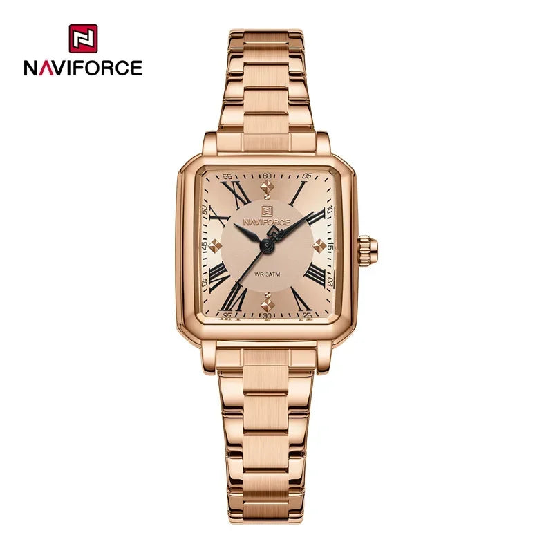 New Style NAVIFORCE Luxury 2025 Watches For Women 3ATM Waterproof Quartz Stainless Steel Fashion Ladies Watch Relogio Feminino