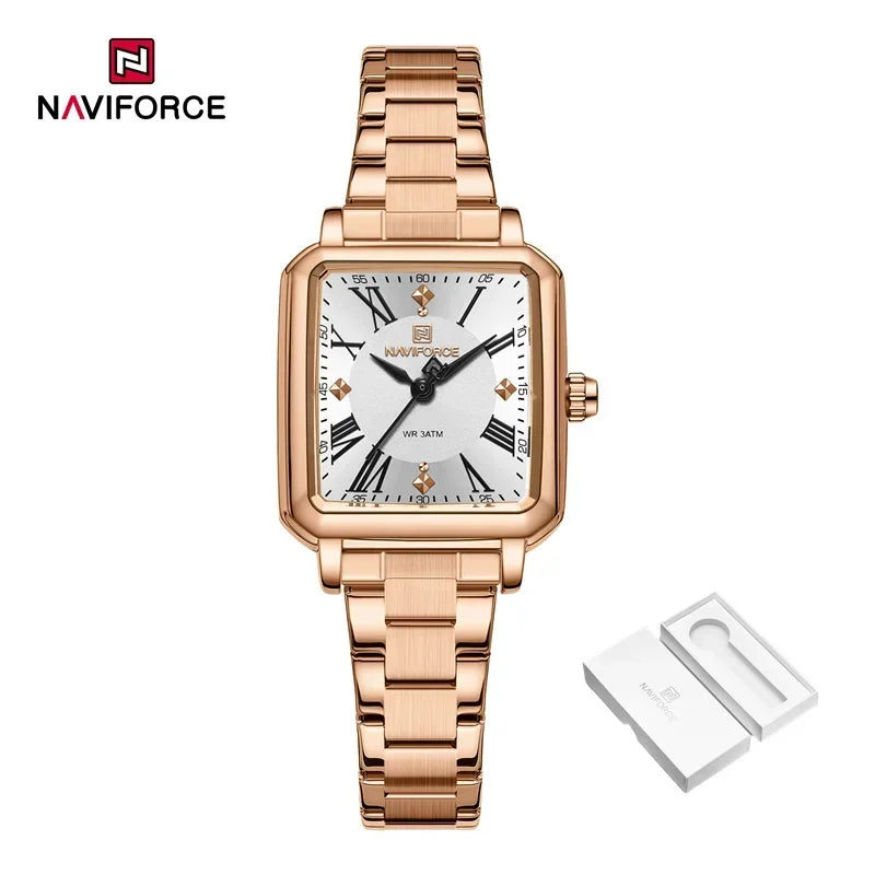 New Style NAVIFORCE Luxury 2025 Watches For Women 3ATM Waterproof Quartz Stainless Steel Fashion Ladies Watch Relogio Feminino