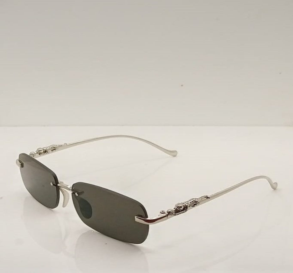 Rimless Steel Sunglasses +Free Box +Free Delivery + Return Policy