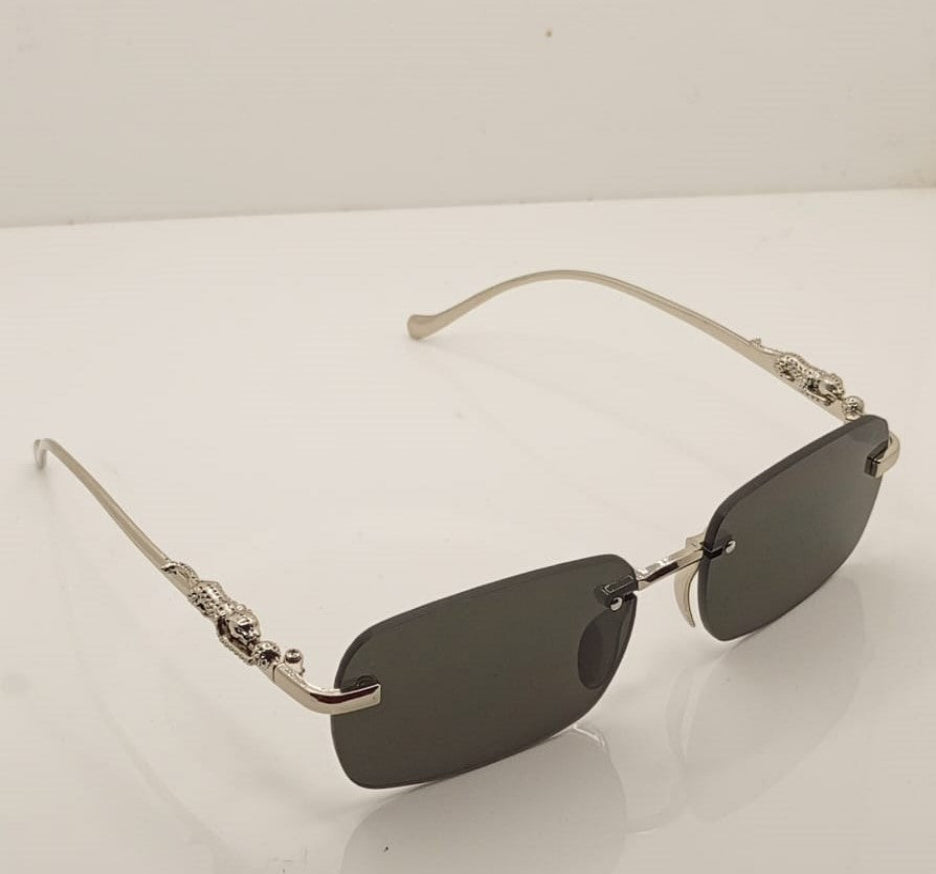 Rimless Steel Sunglasses +Free Box +Free Delivery + Return Policy